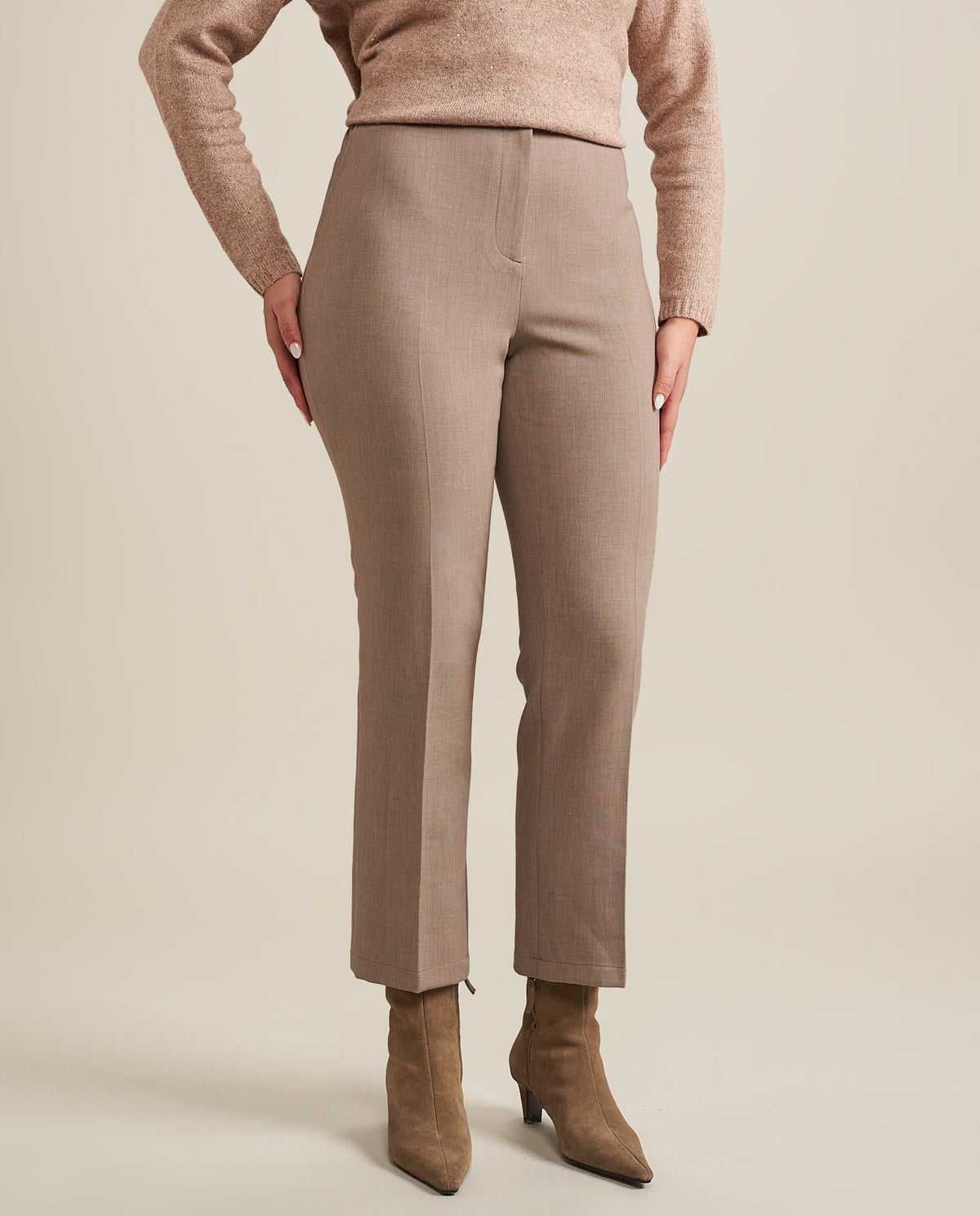 Pantalon Recto De Vestir Topo